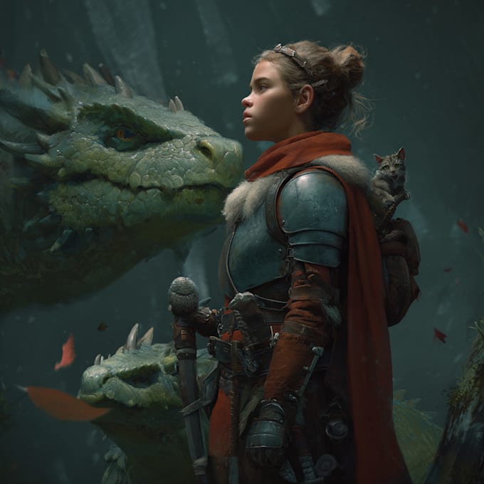 design a cute fantasy character art