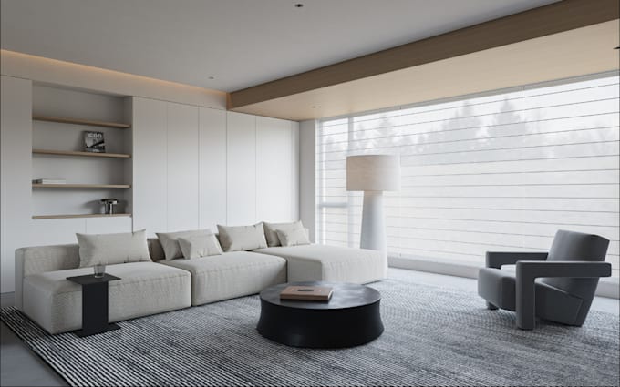 remodel functional interior space, modern home decor,layout, realistic rendering