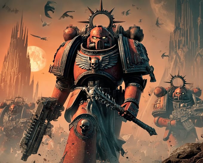 make your warhammer 40k, age of sigmar, game art