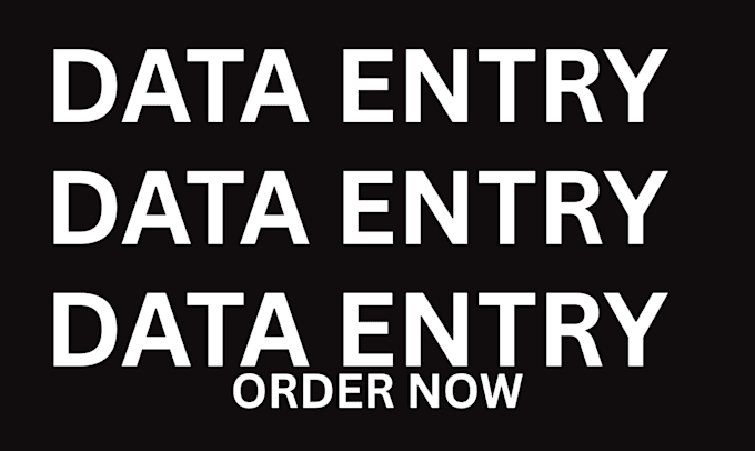 data analysis and data entry