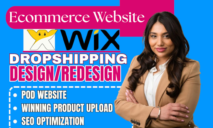 design wix dropshipping website redesign wix velo seo studio website development