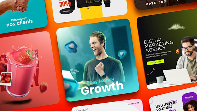 design social media posts designs for your brand  by photoshop