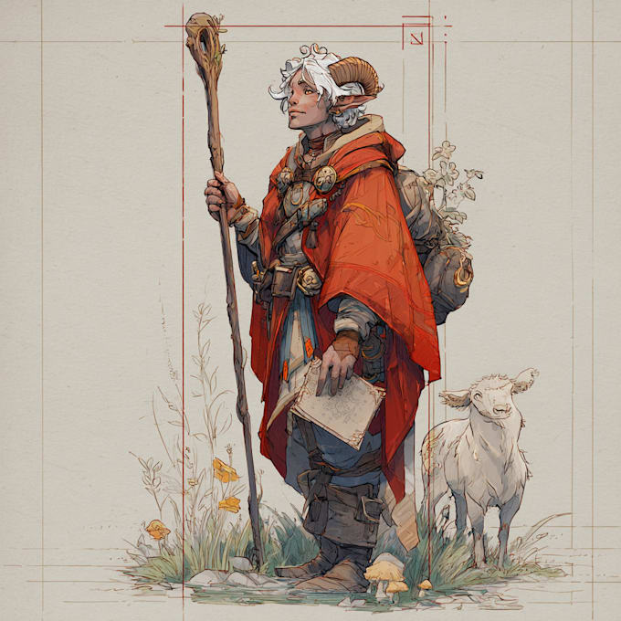 Draw your dnd character art illustration by Nekenson | Fiverr