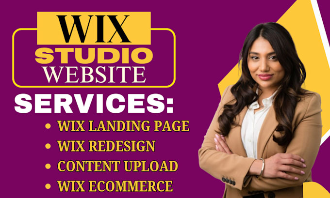 wix studio website development redesign wix landing page wix dropshipping store