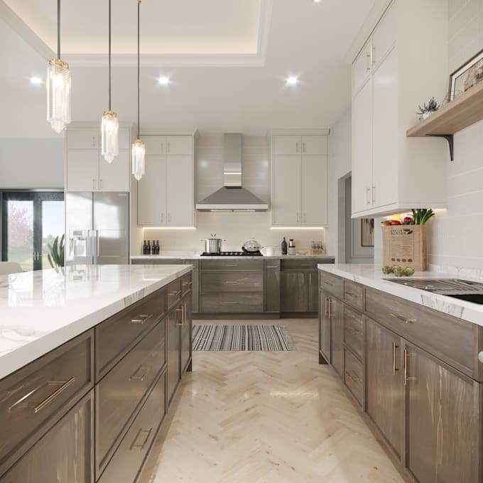 create kitchen render images