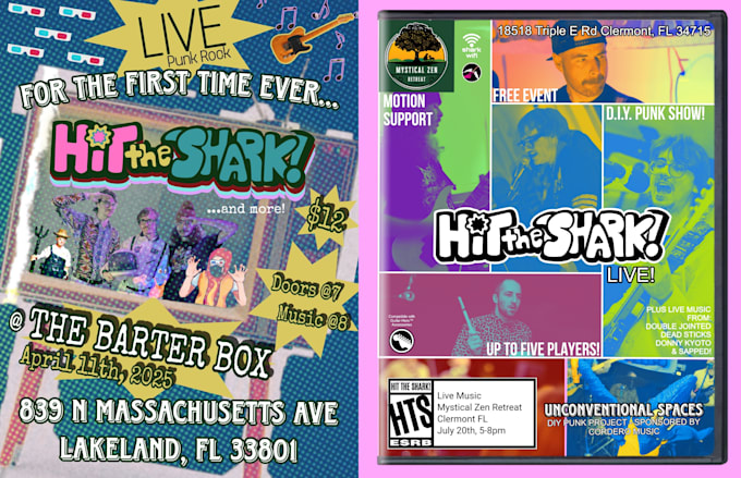 design an eye catching event flyer for your punk band