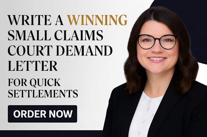 write a winning small claims court demand letter for quick settlements