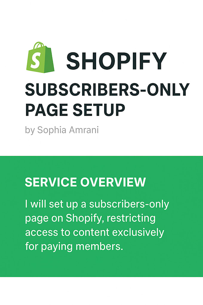 create a subscribers only locked page