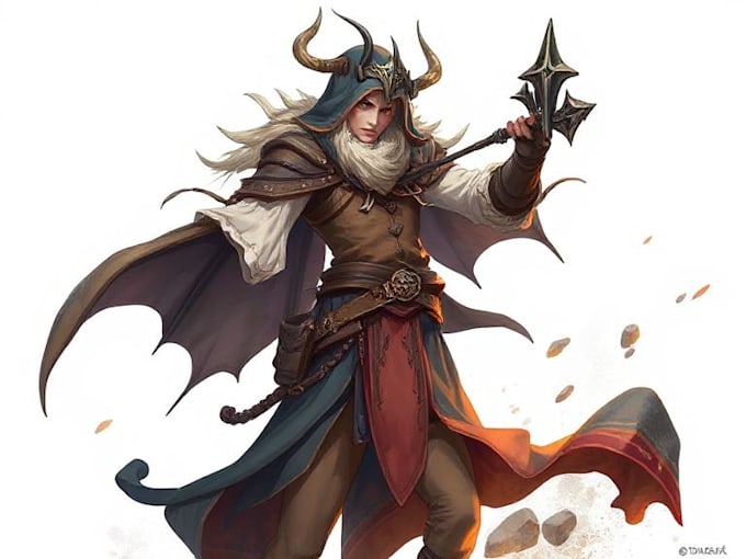 draw a fantasy character ilustration