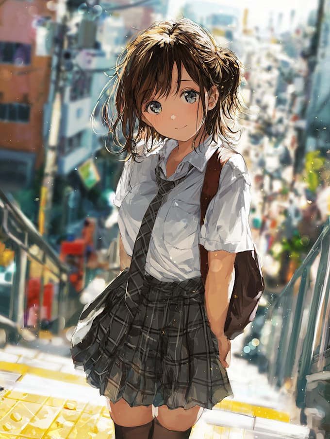 draw a pretty or anime character style