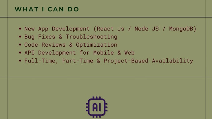 be your mern stack developer