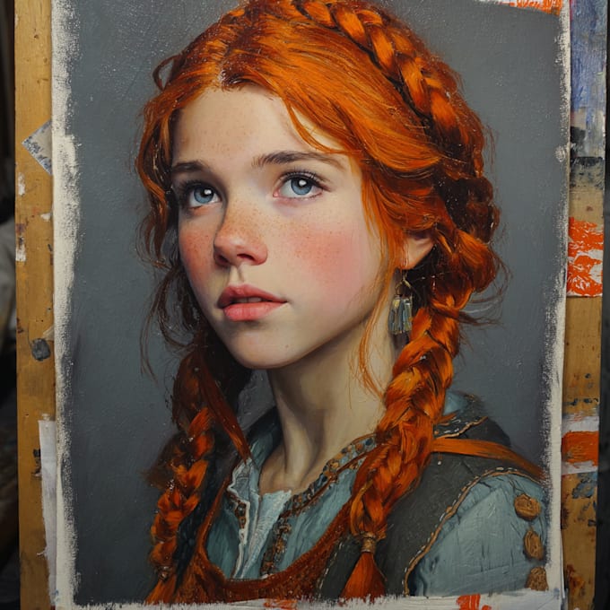 paint a realistic or fantasy portrait