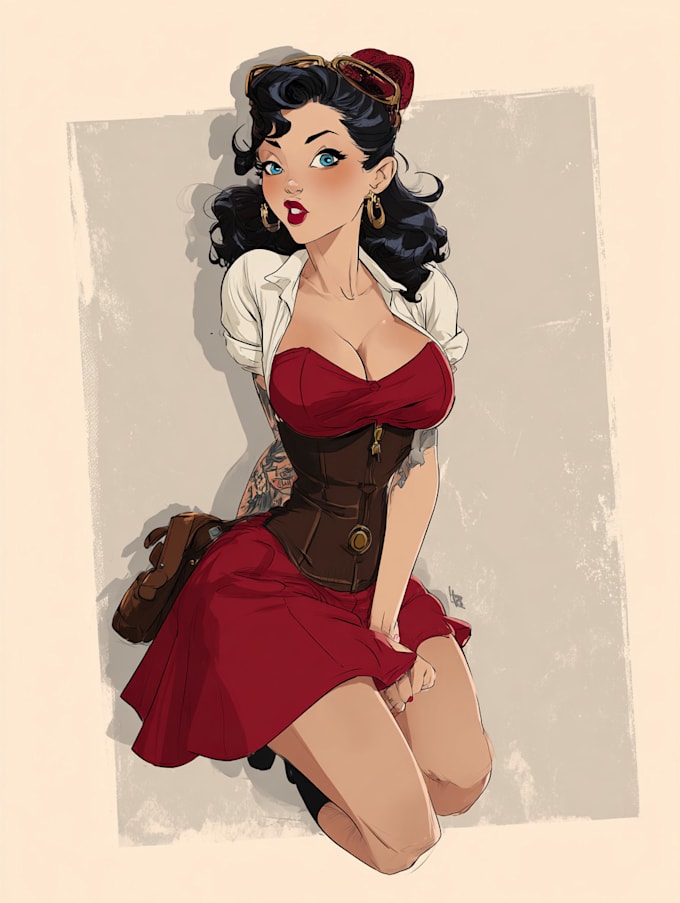 do a pin up girl and pin up girl