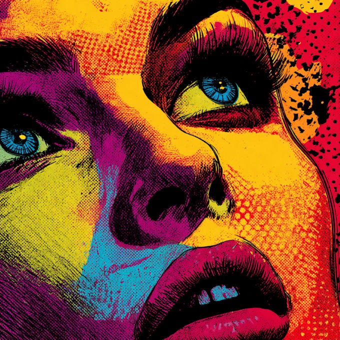 make a distinctive illustration for street pop art