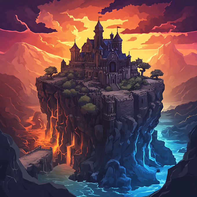 design creative fantasy game logo for mobile seeks