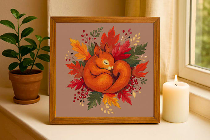 create realistic mockups for your cross stitch pattern shop on etsy