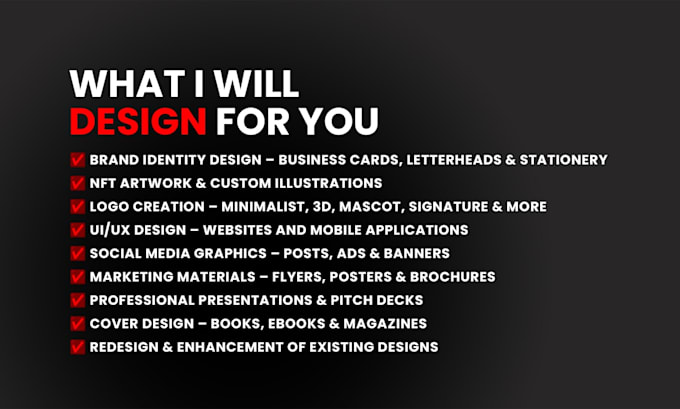 do any custom graphic design or redesign work
