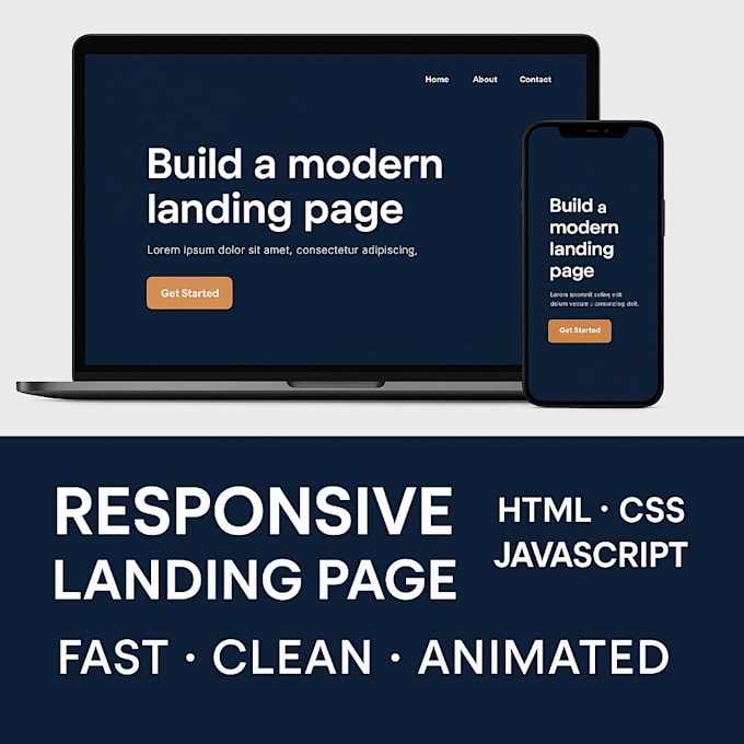 develop stunning UI with HTML, CSS, and javascript