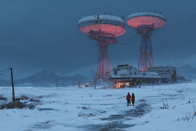 make fantasy sci fi character design or sci fi illustrations