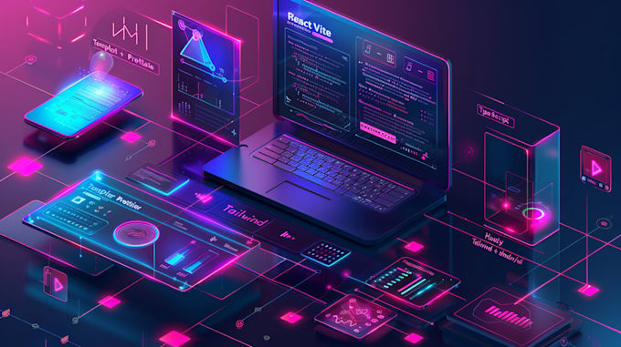 build a react, vite starter with tailwind, shadcn, eslint,prettier,husky