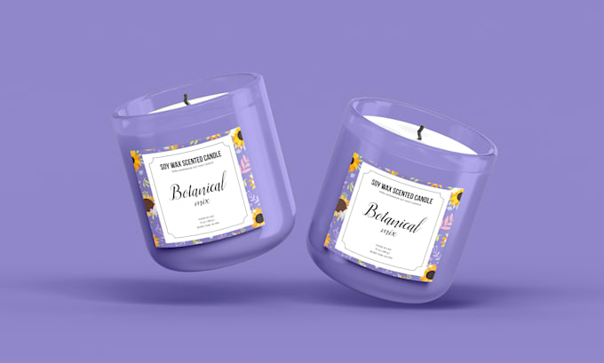 design candle label, perfume label, and product label