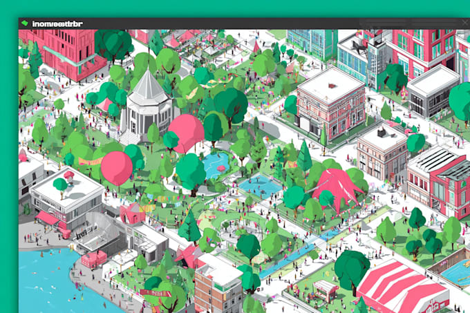 do any city map, vector map, event map, road map and travel map design