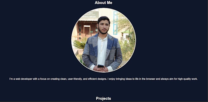 create custom portfolio website design