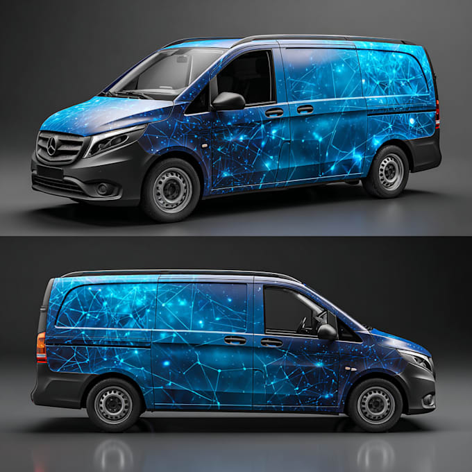 create stunning custom vehicle wrap design