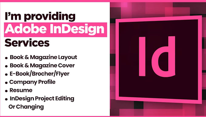 do professional adobe indesign projects