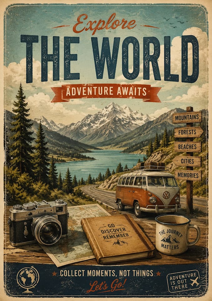 do vintage style travel poster
