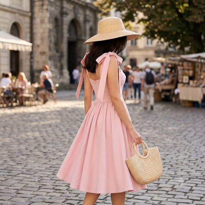 design a professional digital sewing pattern PDF for  dresses