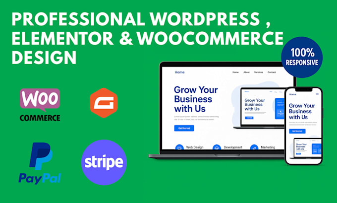 create a fast, responsive wordpress or woocommerce site