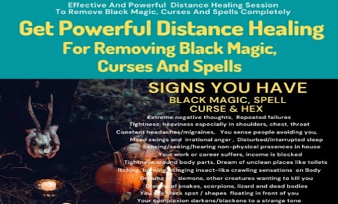 remove black magic, curse, cast energy healing, aura cleansing, protection spell