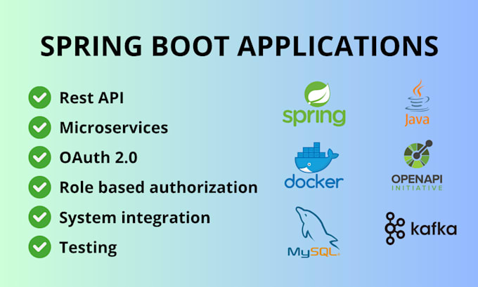 develop scalable java spring boot backend applications