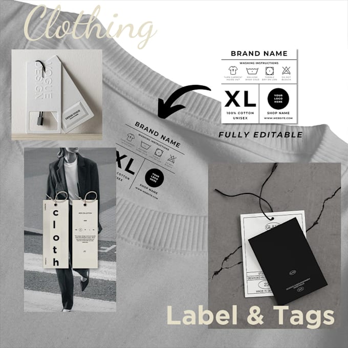 do clothing hang tag and label design
