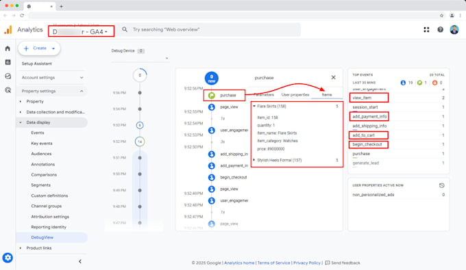 help with ga4 setup, ecommerce tracking, google ads conversion tracking via GTM