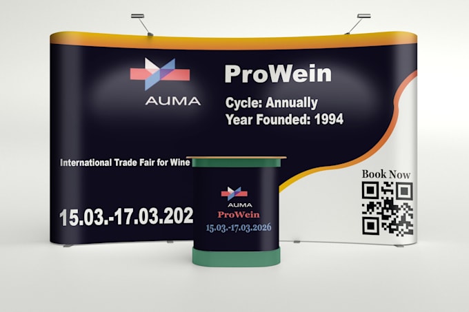 trade show booth design, billboard , roll up banner design