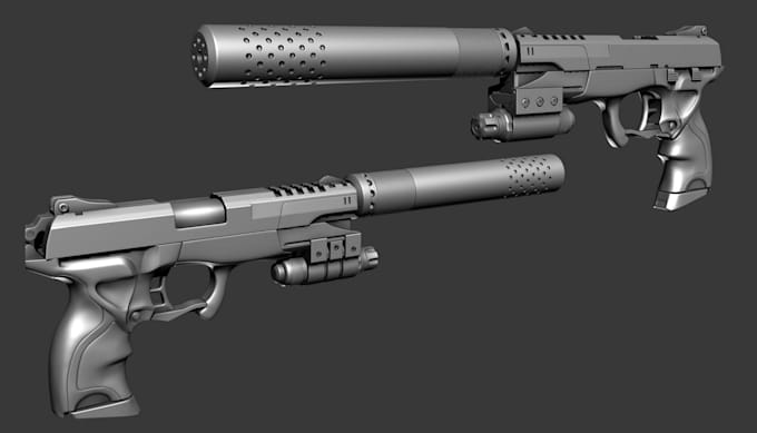 sculpt 3d cosplay weapons, airsoft gun models, and sci fi props for printing