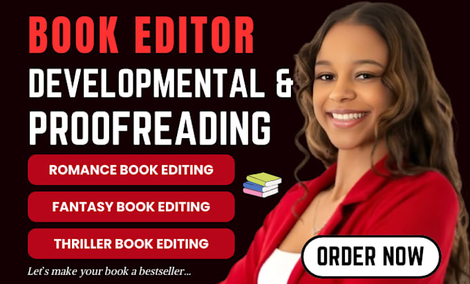 do developmental editing and book editing for romance and fantasy novel