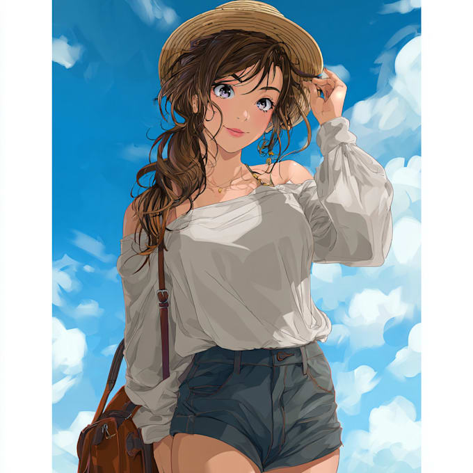 create anime character or portrait design for you