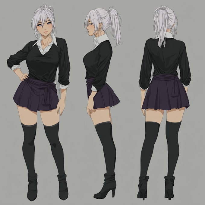 create a illustration anime or roleplaying character