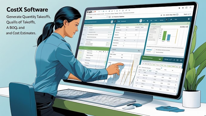 prepare quantity takeoffs, boq, and cost estimates using costx