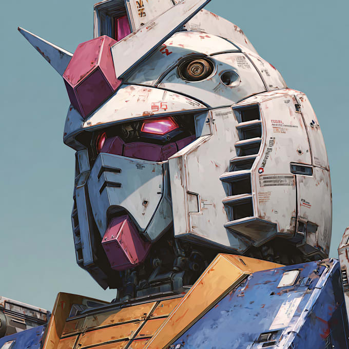 do mecha robot gundam illustrations