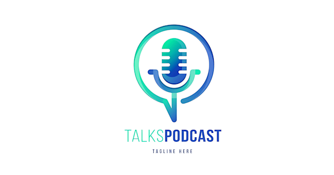 make a podcast cover art logo design