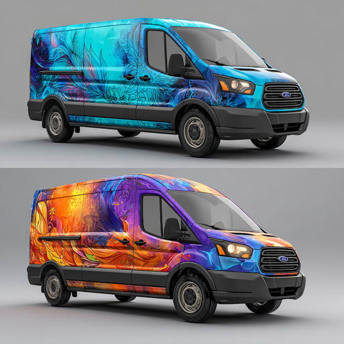 design professional and eye catching vehicle wrap