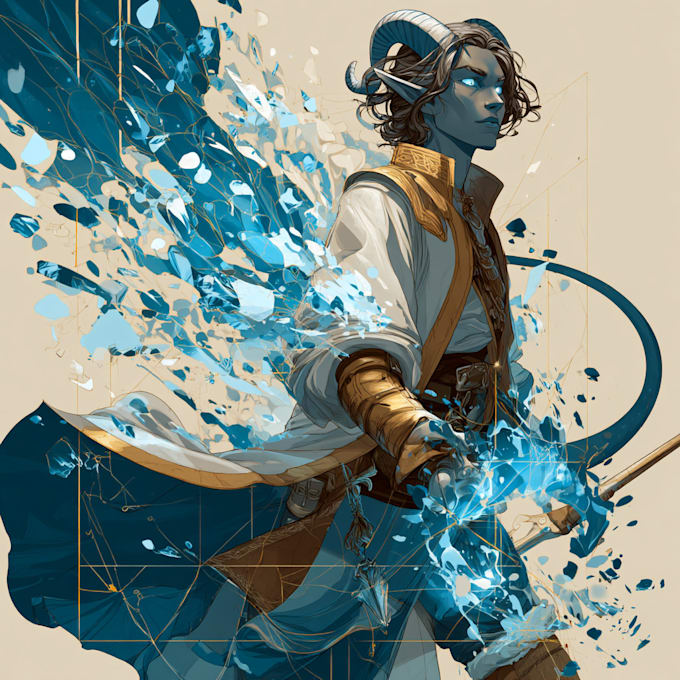 Dnd character art and dnd character art by Gogudkre | Fiverr