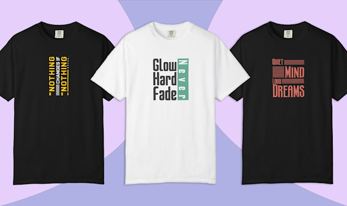 do awesome typography t shirt design within 4 hour