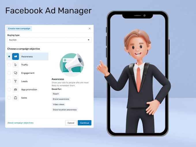 create and manage facebook ads
