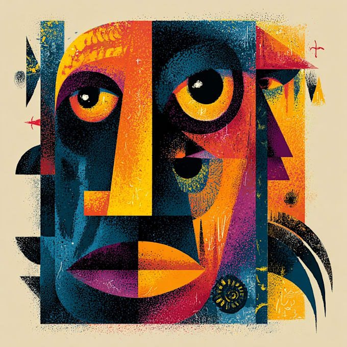illustration expresionism art, graffity, abstract