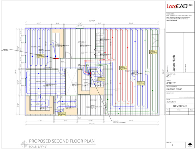 design heating floor design and overheating analysis